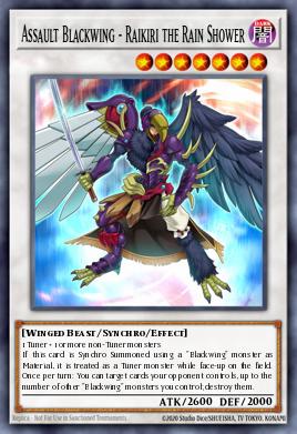 Card Image: Assault Blackwing - Raikiri the Rain Shower