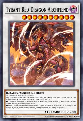 Card Image: Tyrant Red Dragon Archfiend