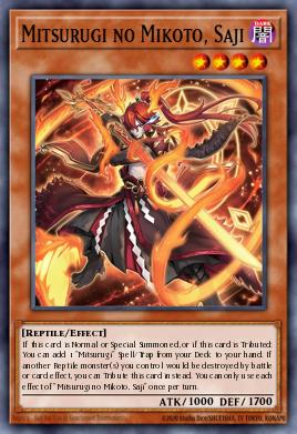 Card Image: Mitsurugi no Mikoto, Saji