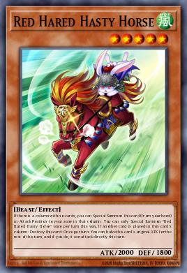 Card Image: Red Hared Hasty Horse
