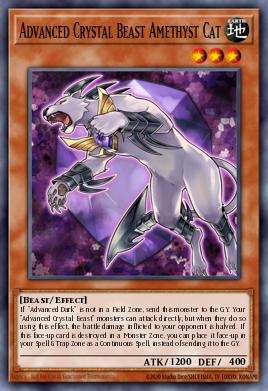 Card Image: Advanced Crystal Beast Amethyst Cat