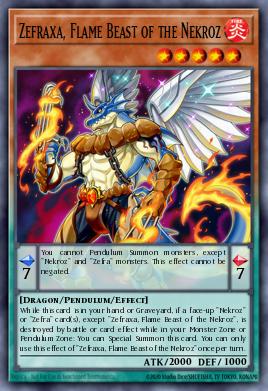 Card Image: Zefraxa, Flame Beast of the Nekroz