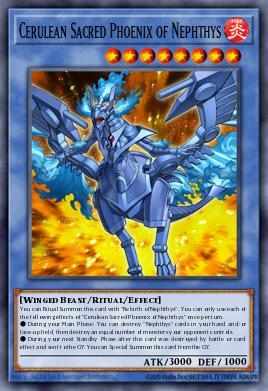 Card Image: Cerulean Sacred Phoenix of Nephthys