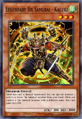 Card Image: Legendary Six Samurai - Kageki