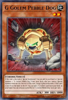 Card Image: G Golem Pebble Dog