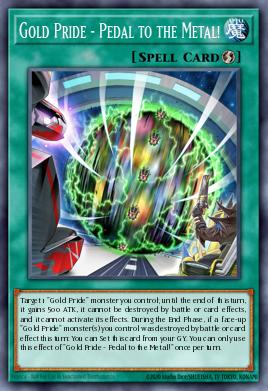 Card Image: Gold Pride - Pedal to the Metal!
