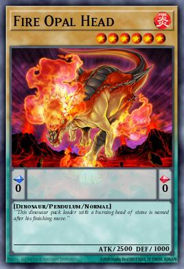 Card Image: Fire Opal Head