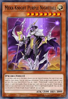 Card Image: Mekk-Knight Purple Nightfall