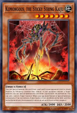 Card Image: Kumongous, the Sticky String Kaiju