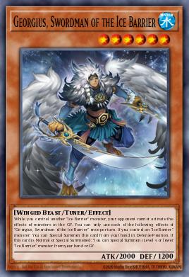 Card Image: Georgius, Swordman of the Ice Barrier