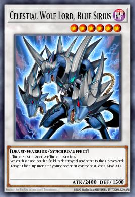 Card Image: Celestial Wolf Lord, Blue Sirius