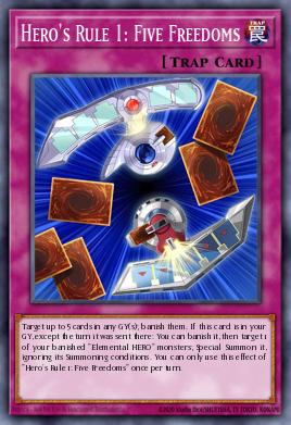 Card Image: Hero's Rule 1: Five Freedoms