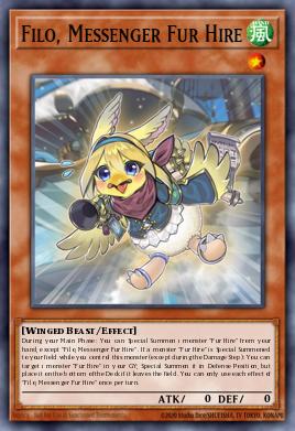 Card Image: Filo, Messenger Fur Hire