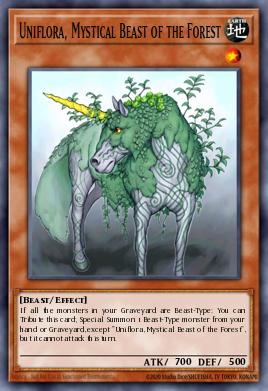 Card Image: Uniflora, Mystical Beast of the Forest