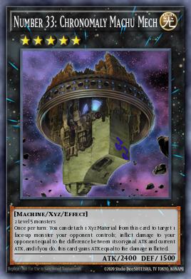 Card Image: Number 33: Chronomaly Machu Mech