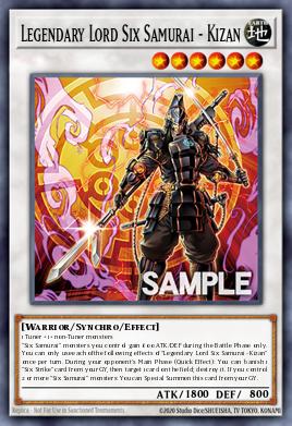 Card Image: Legendary Lord Six Samurai - Kizan