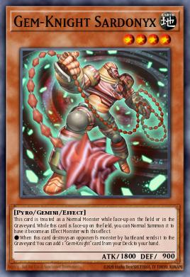 Card Image: Gem-Knight Sardonyx