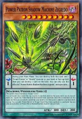 Card Image: Power Patron Shadow Machine Zegredo