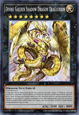 Card Image: Divine Golden Shadow Dragon Dragluxion