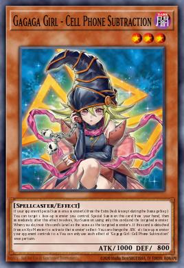 Card Image: Gagaga Girl - Cell Phone Subtraction