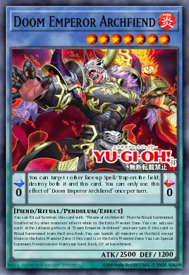 Card Image: Doom Emperor Archfiend