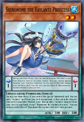 Card Image: Shinonome the Vaylantz Priestess