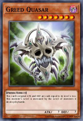 Card Image: Greed Quasar