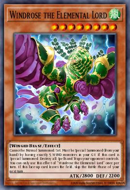 Card Image: Windrose the Elemental Lord