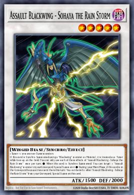 Card Image: Assault Blackwing - Sohaya the Rain Storm