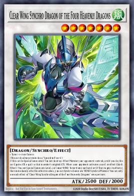 Card Image: Clear Wing Synchro Dragon of the Four Heavenly Dragons