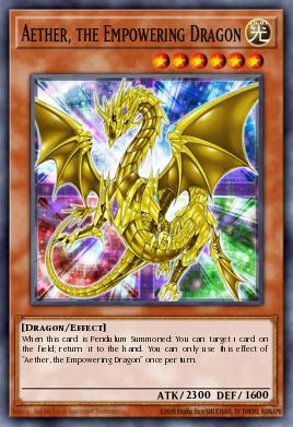 Card Image: Aether, the Empowering Dragon