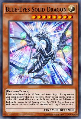 Card Image: Blue-Eyes Solid Dragon