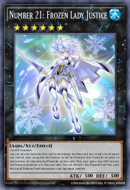 Card Image: Number 21: Frozen Lady Justice