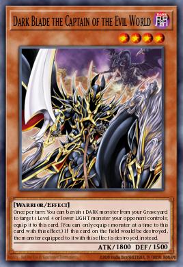 Card Image: Dark Blade the Captain of the Evil World