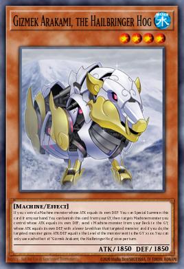 Card Image: Gizmek Arakami, the Hailbringer Hog