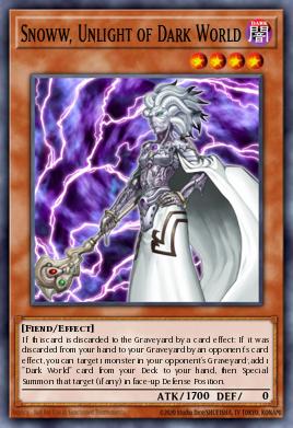 Card Image: Snoww, Unlight of Dark World