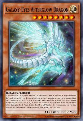 Card Image: Galaxy-Eyes Afterglow Dragon