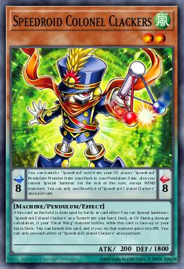 Card Image: Speedroid Colonel Clackers