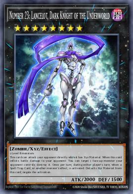 Card Image: Number 23: Lancelot, Dark Knight of the Underworld