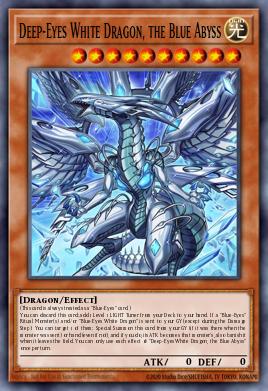 Card Image: Deep-Eyes White Dragon, the Blue Abyss