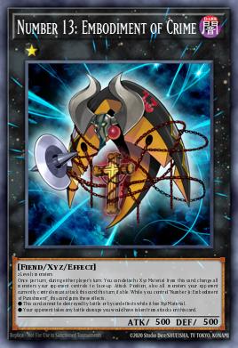 Card Image: Number 13: Embodiment of Crime