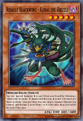 Card Image: Assault Blackwing - Kunai the Drizzle