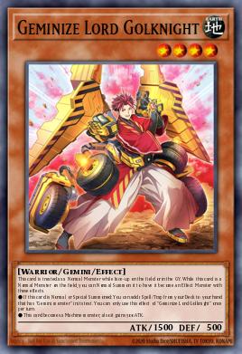 Card Image: Geminize Lord Golknight