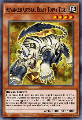 Card Image: Advanced Crystal Beast Topaz Tiger