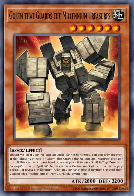Card Image: Golem that Guards the Millennium Treasures