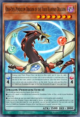 Card Image: Odd-Eyes Pendulum Dragon of the Four Heavenly Dragons