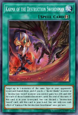 Card Image: Karma of the Destruction Swordsman