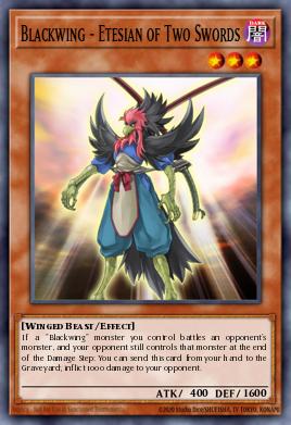 Card Image: Blackwing - Etesian of Two Swords