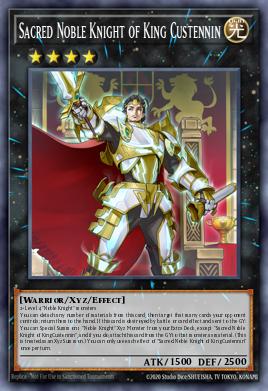 Card Image: Sacred Noble Knight of King Custennin