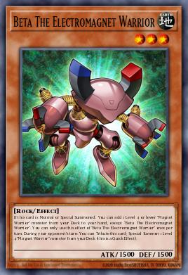 Card Image: Beta The Electromagnet Warrior